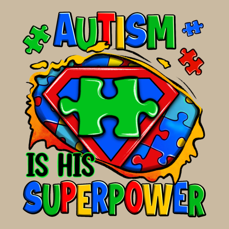 Autism Is His Superpower Ripped Long Sleeve Tee by Zillion Design Studio | Teevron
