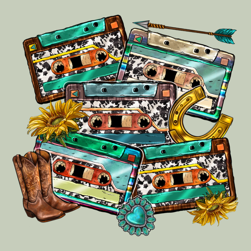 90s Country Casette Tapes Long Sleeve Tee by texasbilliewilder | Teevron