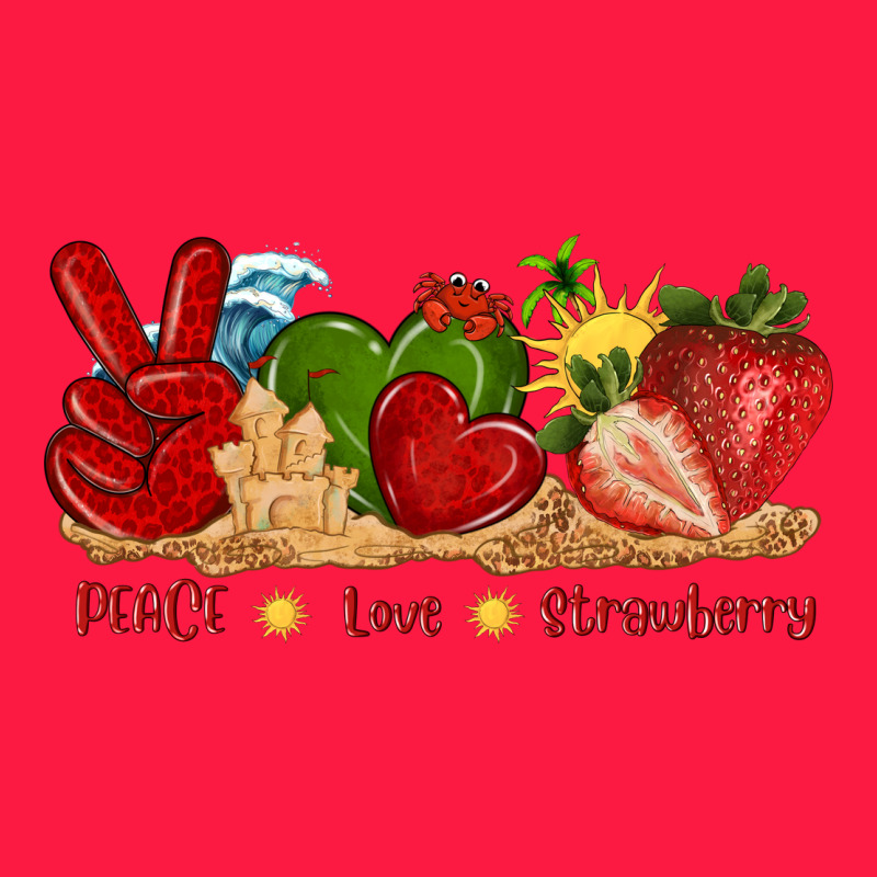 Peace Love Strawberry With Summer Zipper Hoodie by texasbilliewilder | Teevron