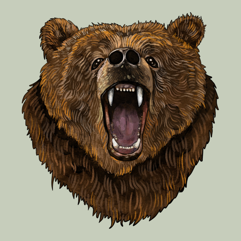Bear Head Ladies Tee by BarkalooDesign | Teevron