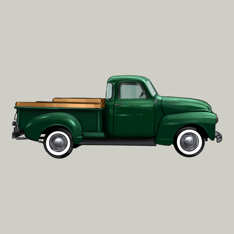 Western Green Truck Right Side View 1 Heavyweight Hoodie by FaDigitalArtStudio | Teevron