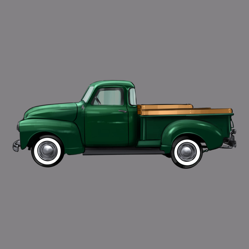 Western Green Truck Right Side View Heavyweight Hoodie by FaDigitalArtStudio | Teevron