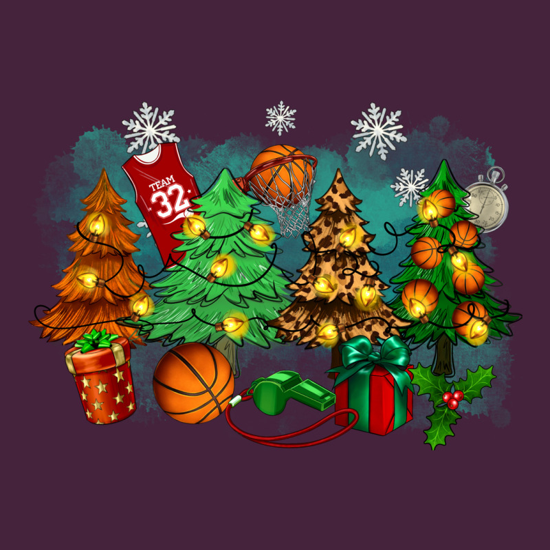 Christmas Trees With Basketball Classic Tee by Zillion Design Studio | Teevron