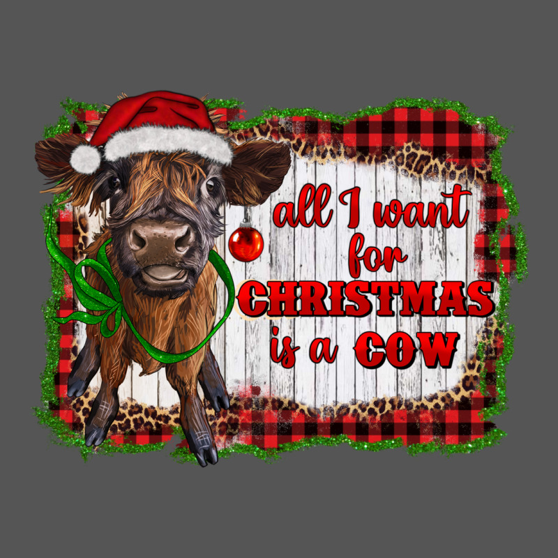 All I Want For Christmas Is A Cow Highland Calf Zipper Hoodie by RanaPortraitStore | Teevron