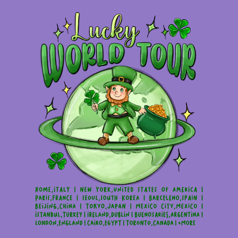 Lucky World Tour St. Patricks Day Urban Hoodie by MaliasSmallBusiness | Teevron