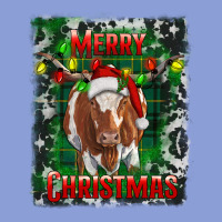 Western Merry Christmas Longhorn Cow Long Sleeve Tee | Teevron