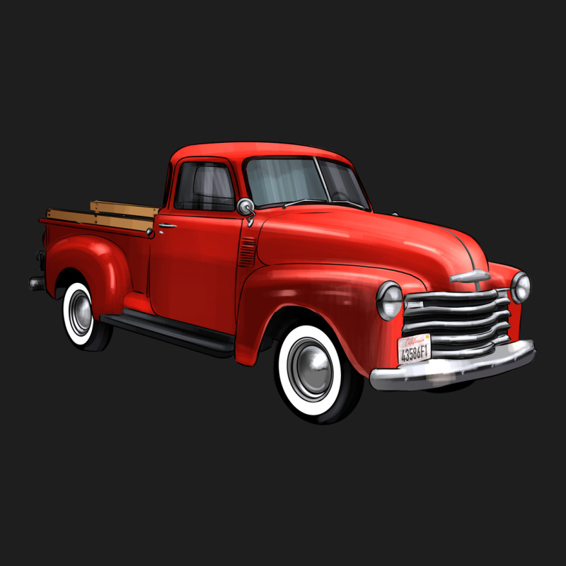 Western Red Truck Right 34 View 1 Heavyweight Hoodie by FaDigitalArtStudio | Teevron