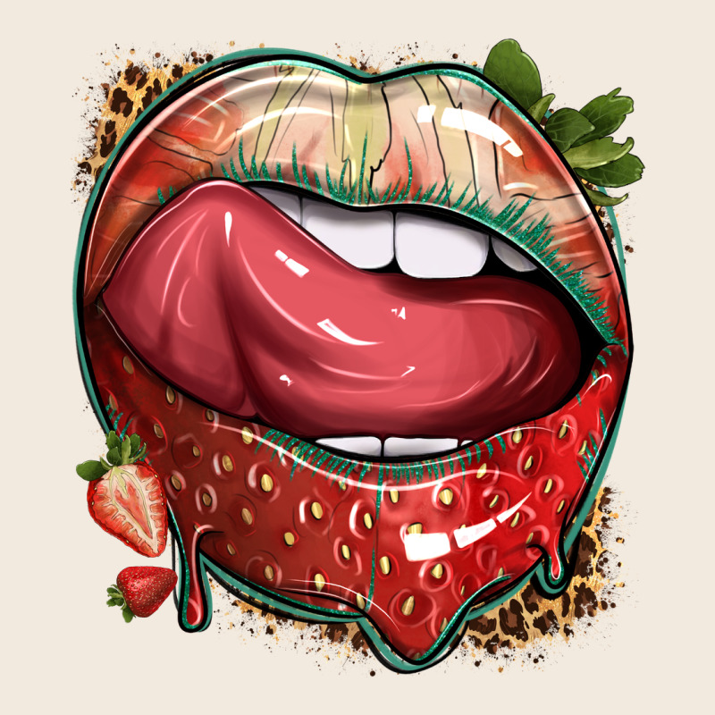 Strawberry Lips With Leopard Zipper Hoodie by texasbilliewilder | Teevron