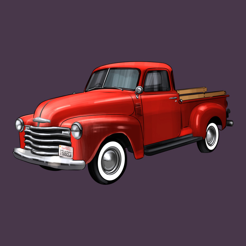 Western Red Truck Right 34 View Heavyweight Hoodie by FaDigitalArtStudio | Teevron
