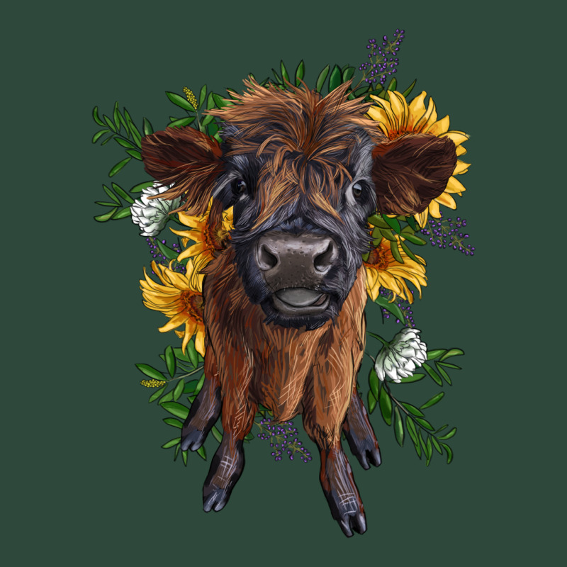 Highland Cow With Sunflower Zipper Hoodie by RanaPortraitStore | Teevron
