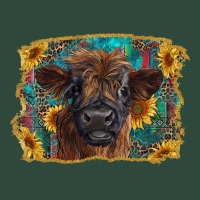 Highland Cow Calf With Western Background Zipper Hoodie | Teevron