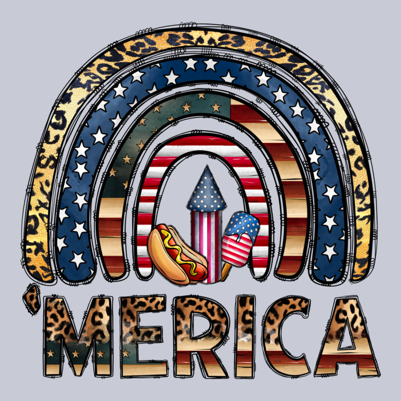 Merica Rainbow Heavyweight Hoodie by CowhideDigitalArt | Teevron
