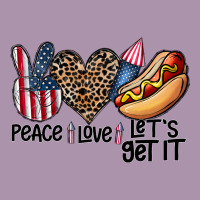Peace Love Let's Get It Heavyweight Hoodie | Teevron