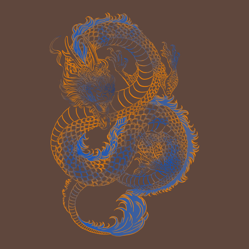 Blue And Orange Dragon Classic Tee by RanaPortraitStore | Teevron