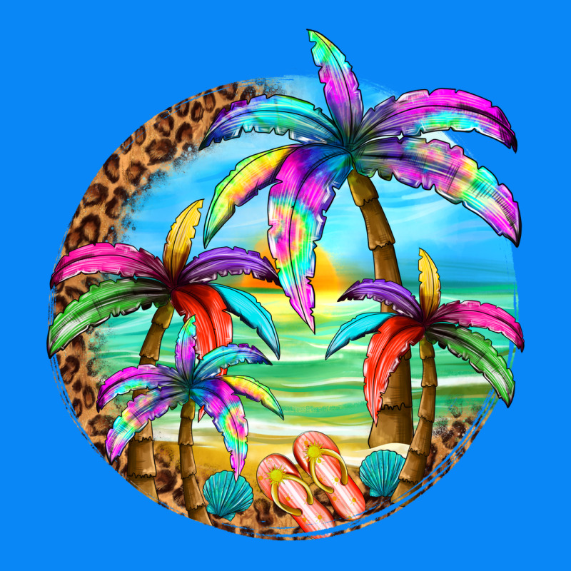 Summer Colorful Palms Zipper Hoodie by texasbilliewilder | Teevron