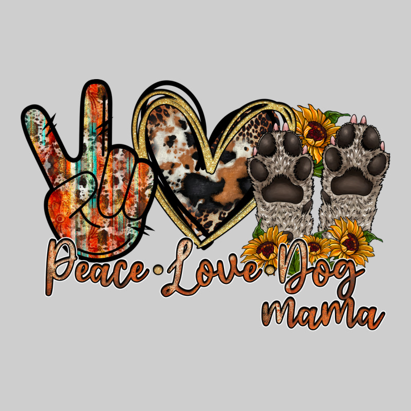 Peace Love Dog Mama Premium Tee by RacoonDesign | Teevron