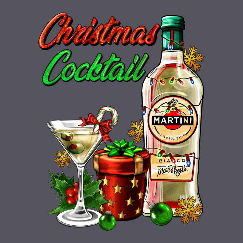 Christmas Cocktail Martini And Gift Vintage Hoodie by AdoDesignShop | Teevron