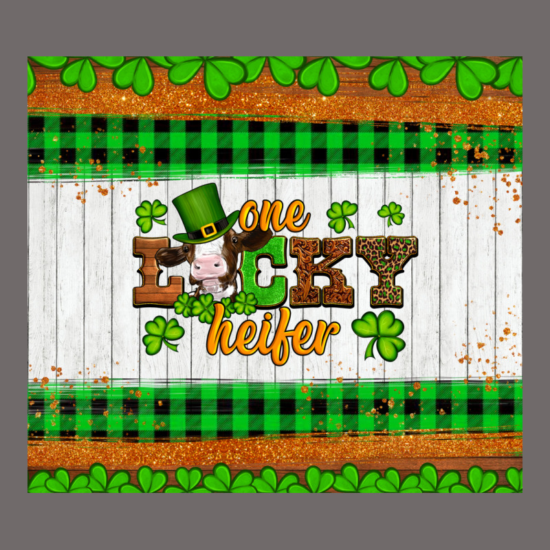 St Patricks One Lucky Heifer Urban Heavy Tee by Artiststas | Teevron