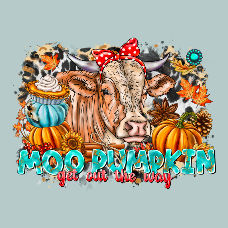 Moo Pumpkin Get Out The Way Heavy Core Tee by CowhideDigitalArt | Teevron