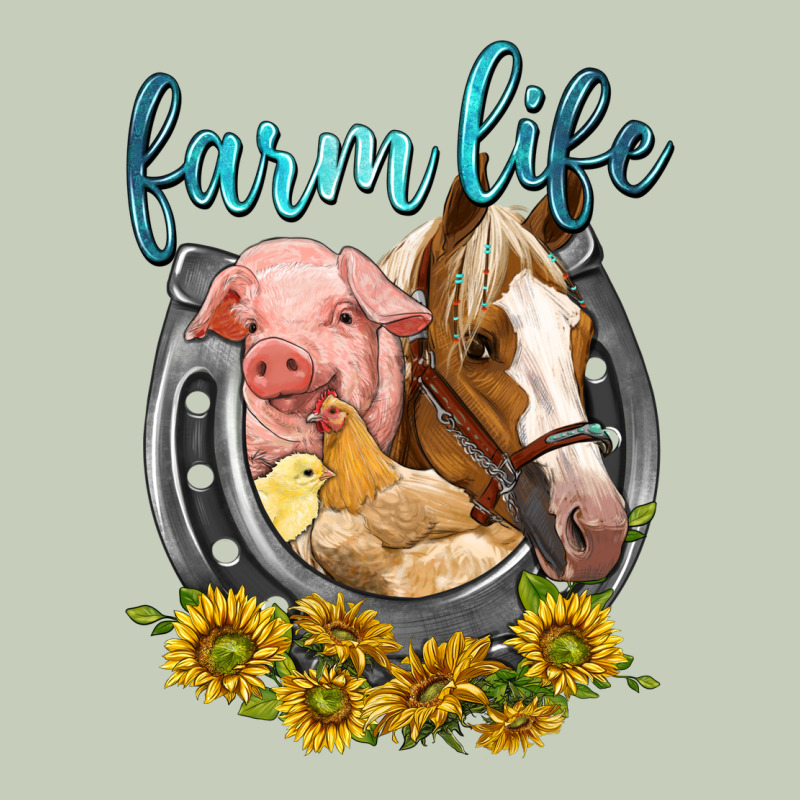 Chicken Pig Horse Farm Life Long Sleeve Tee by texasbilliewilder | Teevron