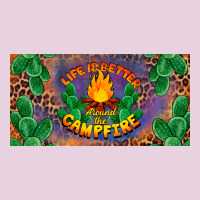 Life Is Better Around The Campfire License Plate Ladies Tee | Teevron
