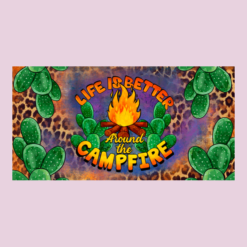 Life Is Better Around The Campfire License Plate Ladies Tee by BarkalooDesign | Teevron