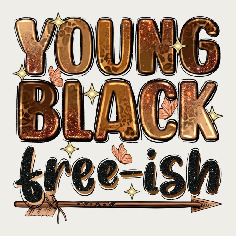 Young Black Free Ish Zipper Hoodie by Zillion Design Studio | Teevron