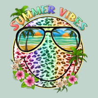 Summer Vibes With Smile Face And Leopard Zipper Hoodie | Teevron