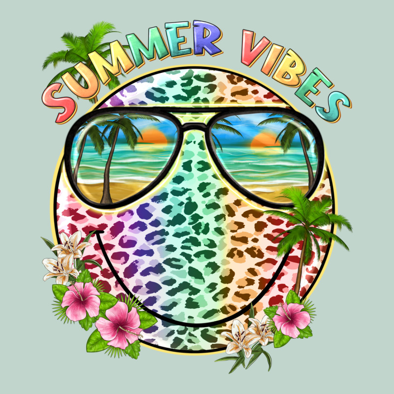 Summer Vibes With Smile Face And Leopard Zipper Hoodie by texasbilliewilder | Teevron