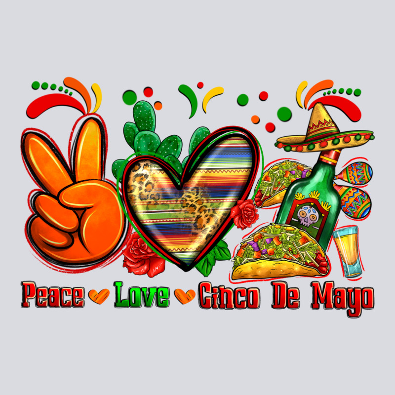Peace Love Cinco De Mayo Zipper Hoodie by Zillion Design Studio | Teevron