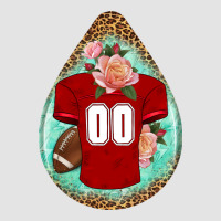 American Football And Western Roses Teardrop Premium Sweatshirt | Teevron