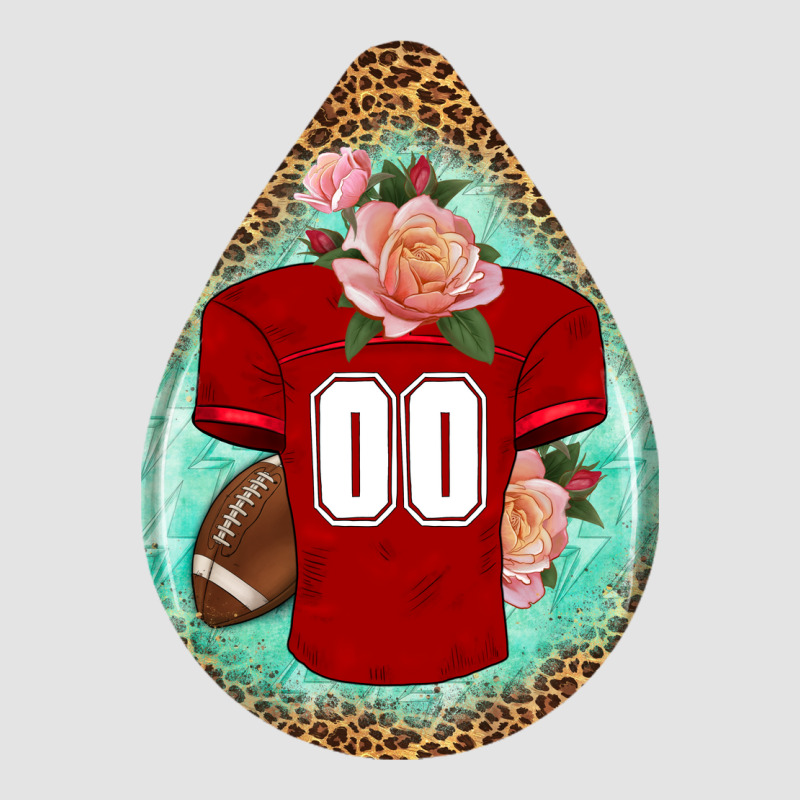 American Football And Western Roses Teardrop Premium Sweatshirt by BundleAndBundleShop | Teevron