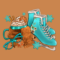 Winter Ice Skating Boots And Coffee Heavyweight Hoodie | Teevron