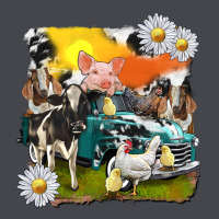 Cowhide Farm Truck With Farm Animals Long Sleeve Tee | Teevron