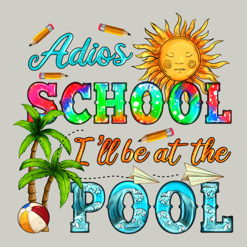 Adios School I Ll Be At The Pool Heavyweight Hoodie by HRA Design Shop | Teevron