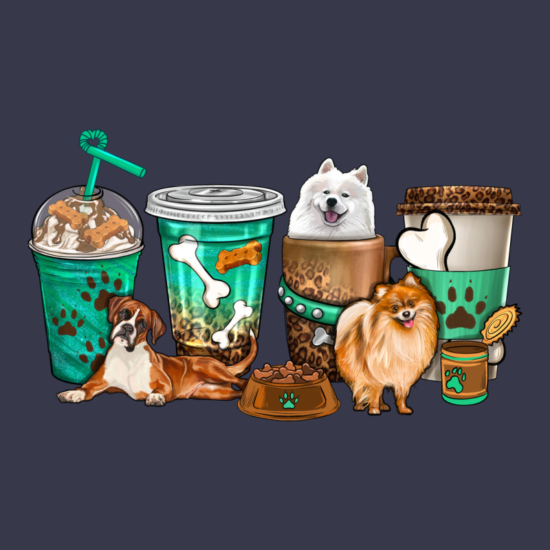 Dog Coffee Cups Long Sleeve Tee by texasbilliewilder | Teevron