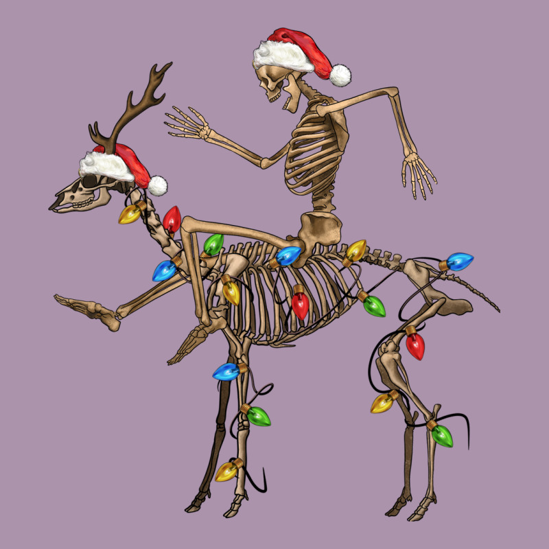Skeleton Deer Santa Heavyweight Hoodie by FaDigitalArtStudio | Teevron