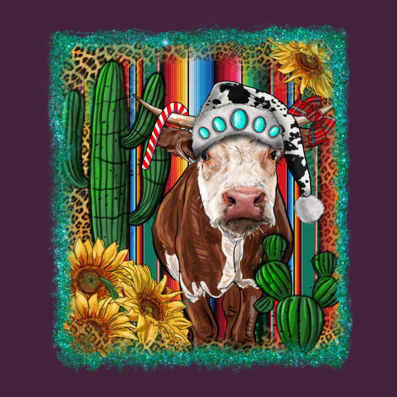 Western Christmas Cow Long Sleeve Tee by RanaPortraitStore | Teevron