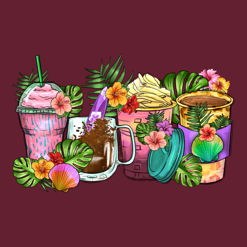 Tropical Coffee Cups Classic Tee by Zillion Design Studio | Teevron