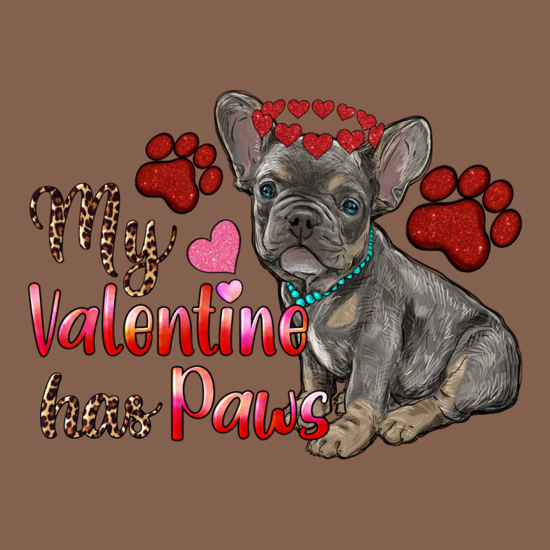 My Valentine Has Paws French Bulldog Zipper Hoodie by RanaPortraitStore | Teevron