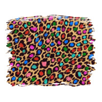 leopard with multiple color glitters | Teevron