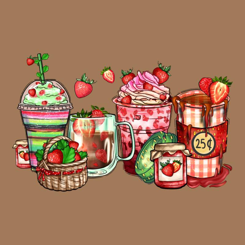 Strawberry Farm Fresh Coffee Cups Classic Tee by Zillion Design Studio | Teevron