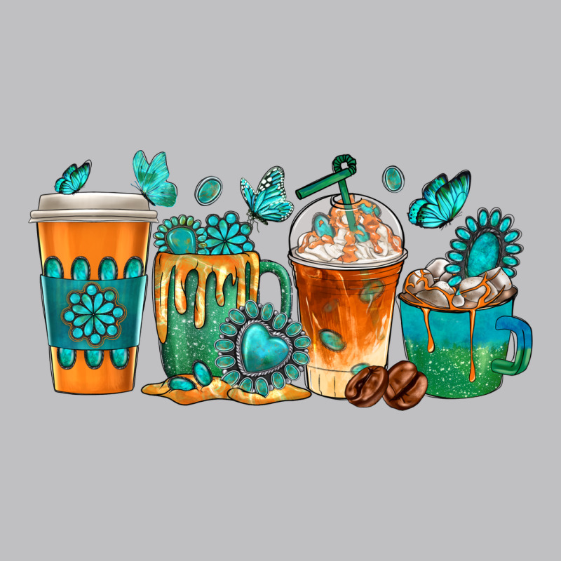 Gemstone Coffee Cups Long Sleeve Tee by texasbilliewilder | Teevron