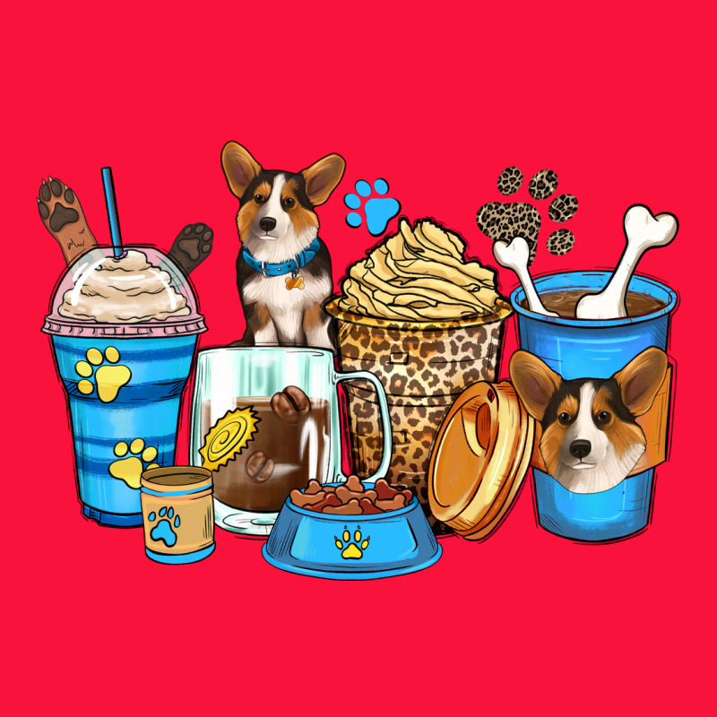 Corgi Coffee Cups Classic Tee by Zillion Design Studio | Teevron