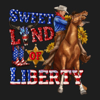 Western Sweet Land Of Liberty 4th July Billie Wilder Classic Tee | Teevron