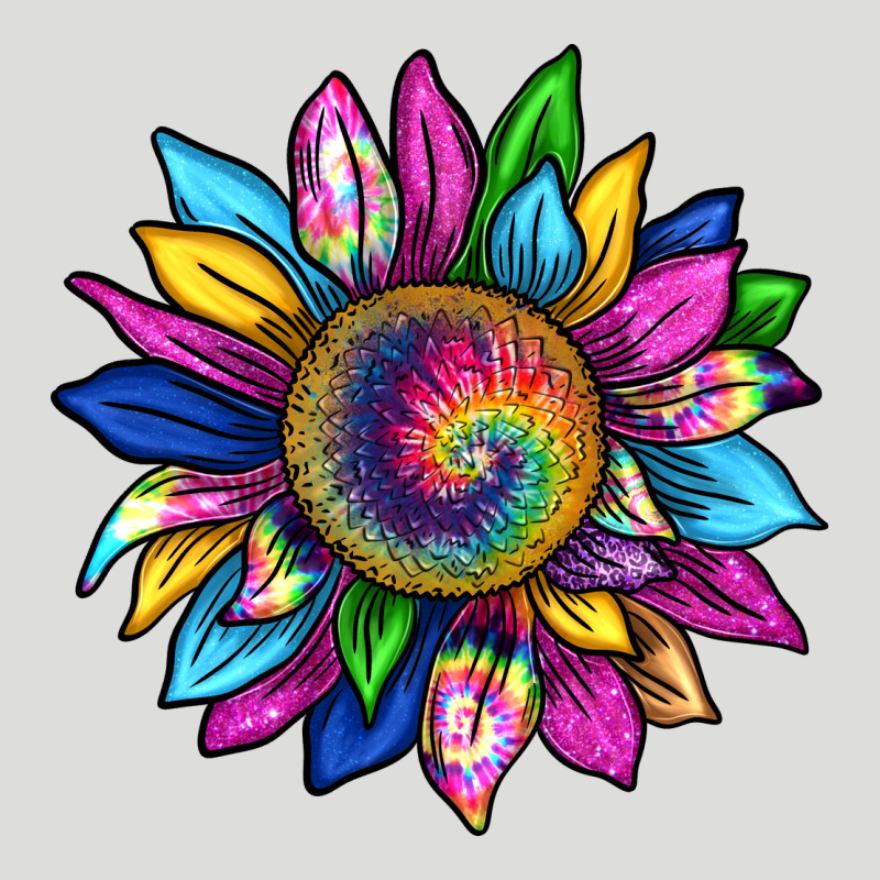 Tie Dye Sunflower Zipper Hoodie by texasbilliewilder | Teevron