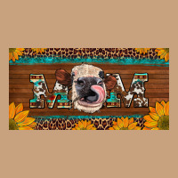 Western Heifer Mom With Sunflowers And Turquoise License Plate Vintage Tee | Teevron