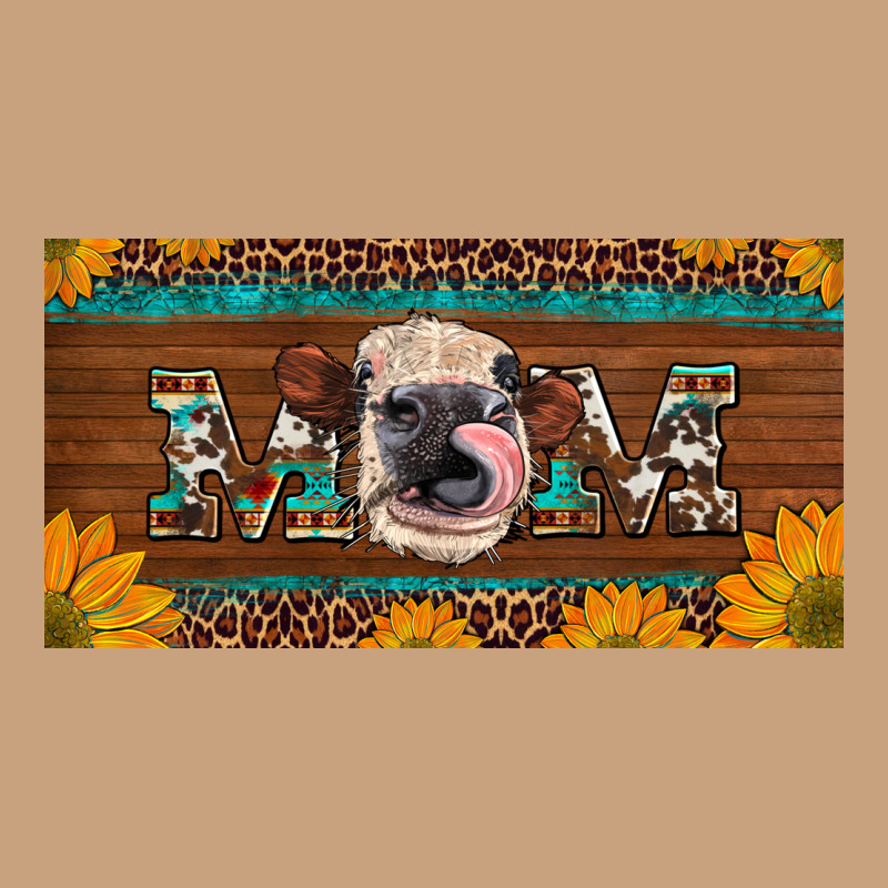 Western Heifer Mom With Sunflowers And Turquoise License Plate Vintage Tee by Artiststas | Teevron