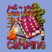 Just A Girl Who Loves Camping Long Sleeve Tee | Teevron