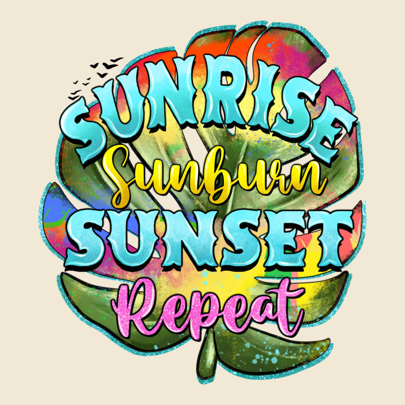 Sunrise Sunburn Sunset Repeat Ladies Tee by BarkalooDesign | Teevron